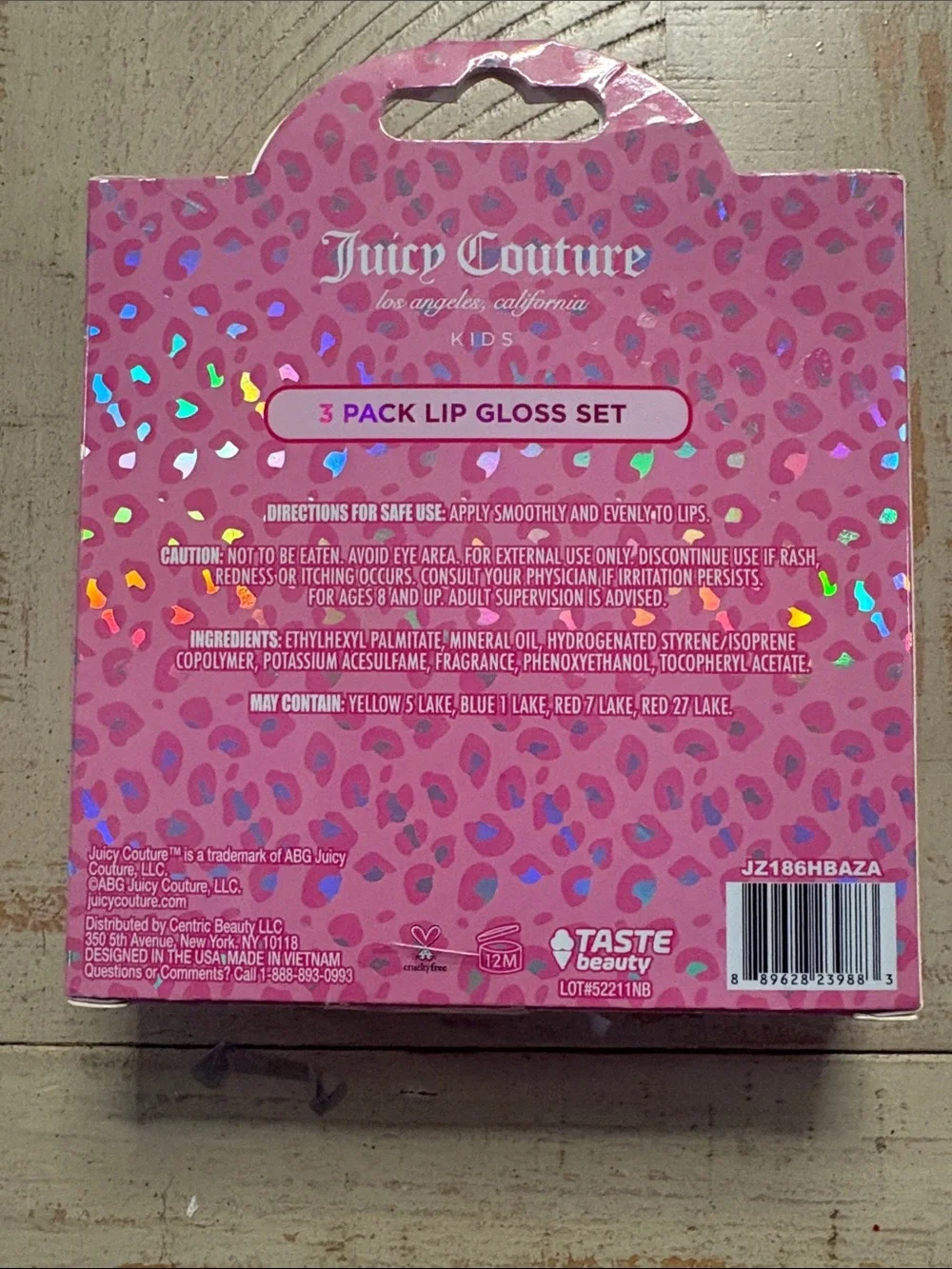 Juicy Couture Pink 3-Pack Kids Lip Gloss Set